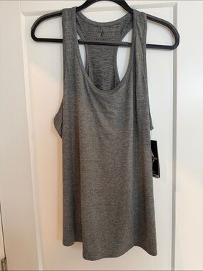 Skechers Heather Gray Racerback Performance Tank